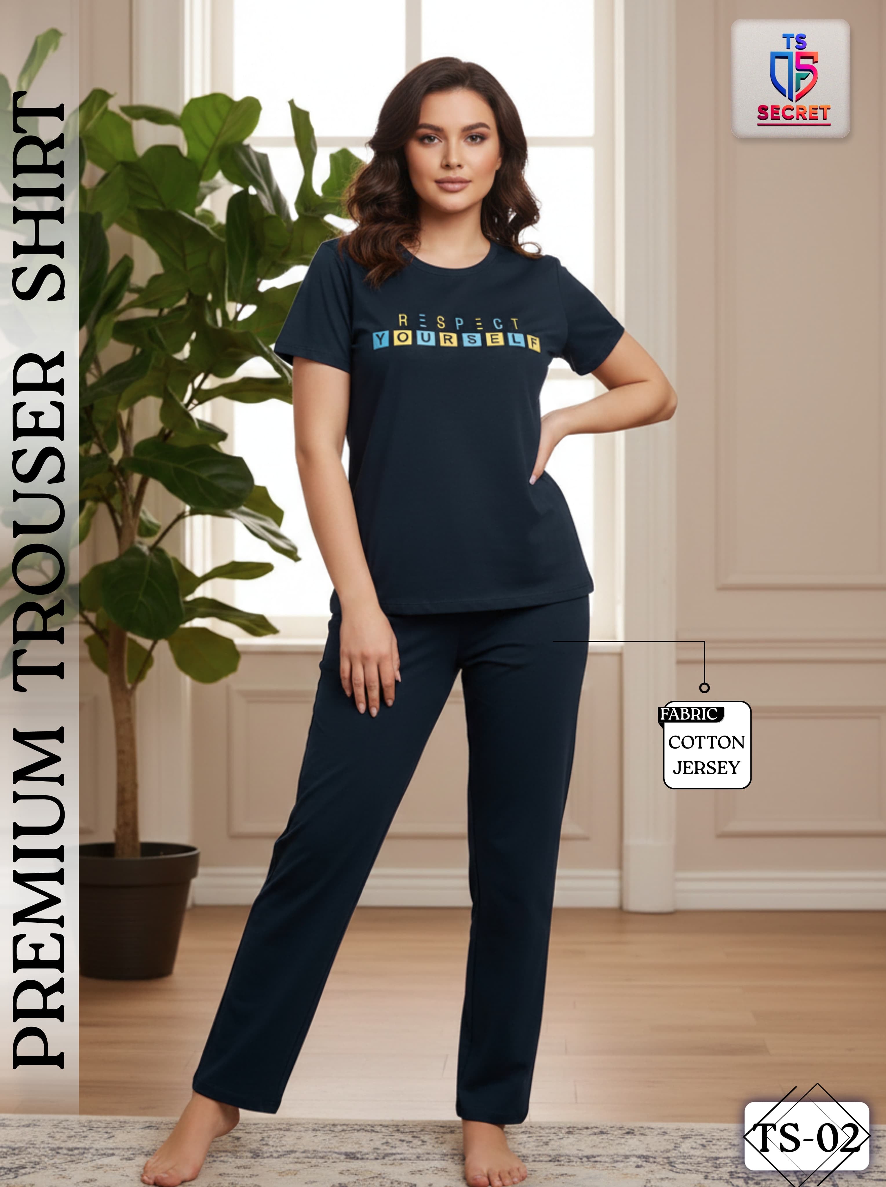 Respect Yourself Cotton Jersey Night
Suit - Premium Women's Sleepwear Set