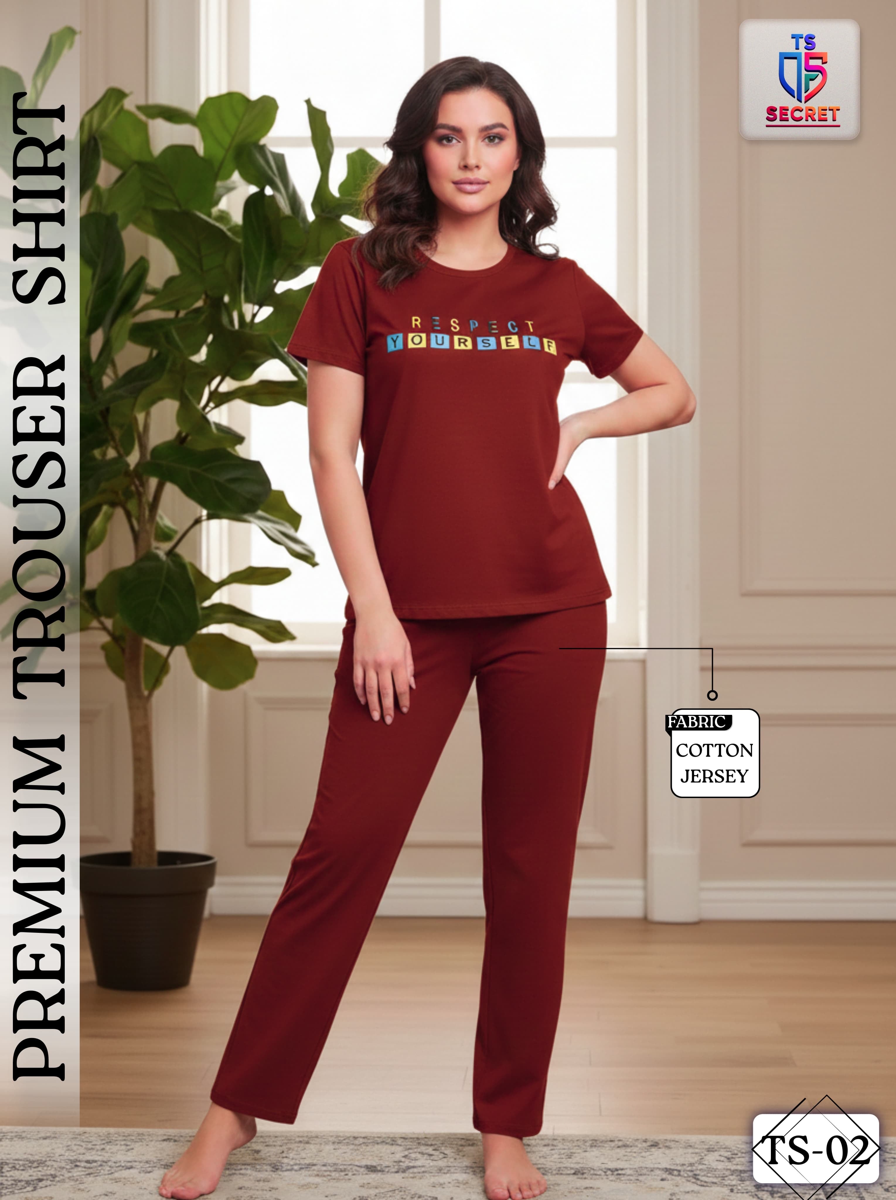 Respect Yourself Cotton Jersey Night
Suit - Premium Women's Sleepwear Set