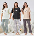 Floral Printed Cozy Night Suit Set For Women