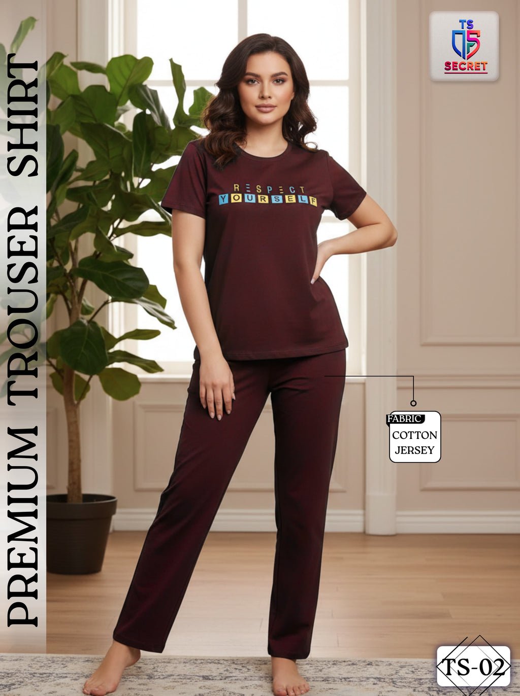 Respect Yourself Cotton Jersey Night
Suit - Premium Women's Sleepwear Set